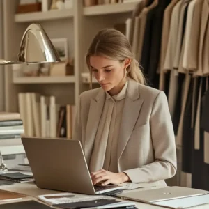 Fashion Buyer at work in a retail office