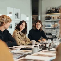 Fashion Buyers at Meeting Table