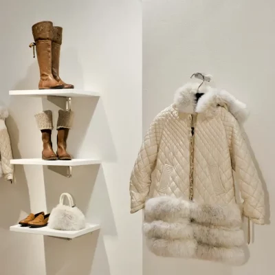 Cream Coat Display