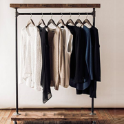 Clothes Rail with hanging garments